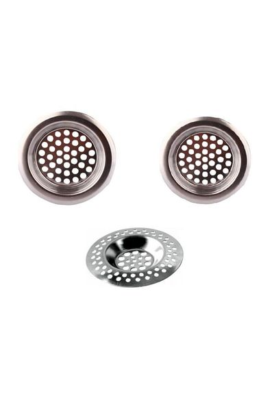 Emr züccaciye Emr 3-Piece Sink Strainer Metal Bathtub and Sink Strainer