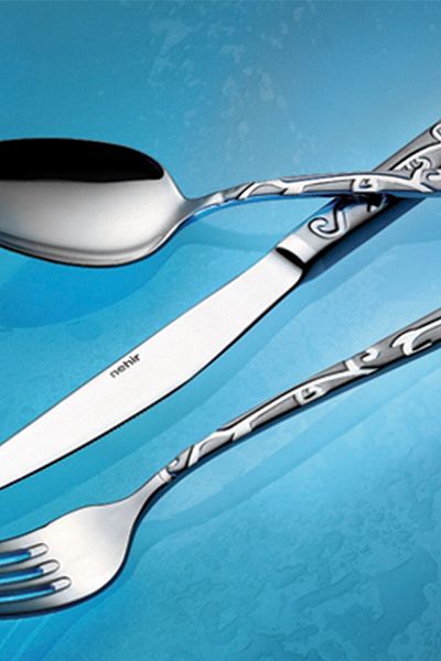 Nehir Karizma 89 Piece Fork Spoon Knife Set with Storage Box