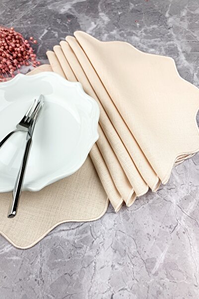 WEARE2 Set american de 6 piese, oval, colorat, cu broderie florală, în culoar...