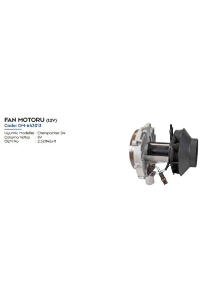 DEMMON (webasto) Tipi Isıtıcı Fan Motoru D4-24v