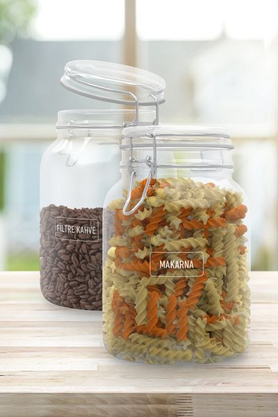 colortouch Διαφανές λευκό τυπωμένο 140 τεμάχια Spice Pulses Βάζο Αυτοκόλλητο Αυτοκόλλητο Organizer