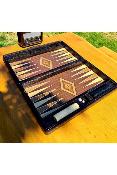 megame Crocodile Patterned Luxury Leather Backgammon Leather Luxury Backgammon