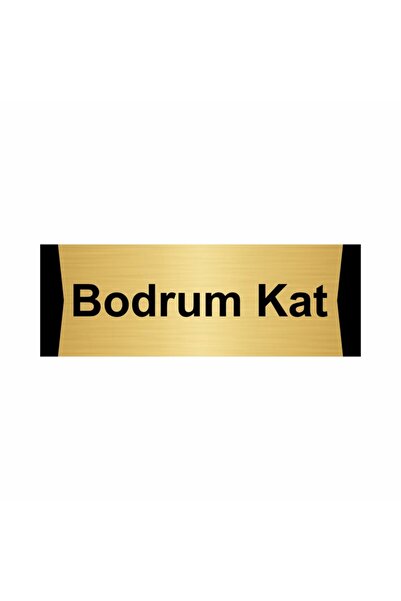 Özarslan Dizayn Basement 5X20Cm Gold Color Metal Directional Sheet