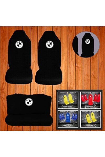 Universal غطاء خدمة بي إم دبليو أسود - غطاء من القطن الممشط بالليكرا - غطاء م...