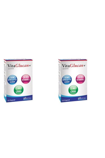 Allergo Vitaglucan Betaglucan 30 Capsules - 2 Pieces8697791000023-2