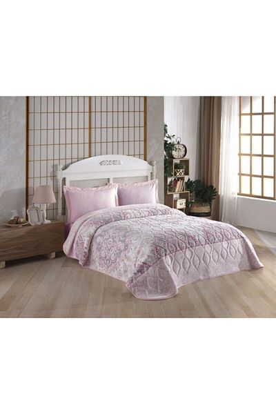 TAÇ KRİSTAL Blanket Double Eliz Pembe
