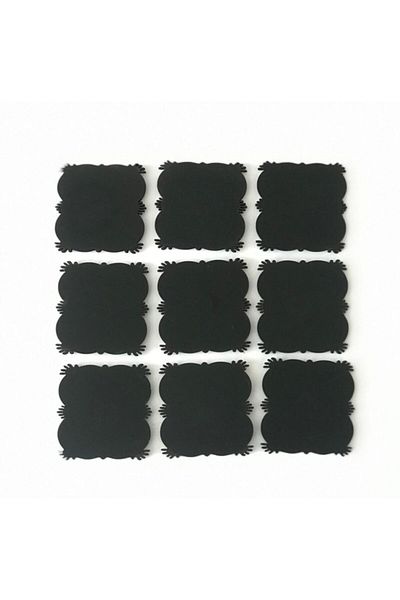 firdevsi hobi Magnet Wood-7x7cm--with magnets- 10 Pieces-black