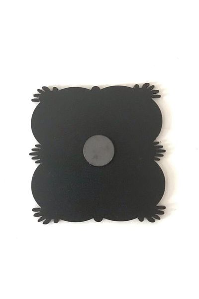 firdevsi hobi Magnet Wood-7x7cm--with magnets- 10 Pieces-black
