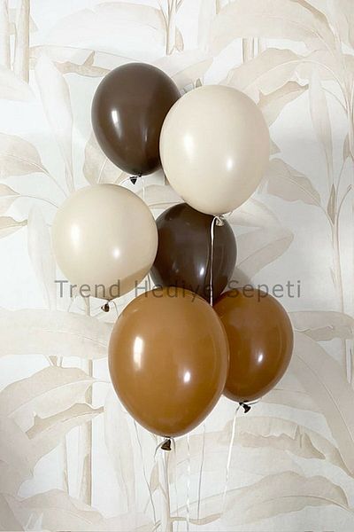 Trend Hediye Sepeti 30's Safari Themed Birthday Concept, Chocolate - Caramel - Sea Sand Safari Balloon