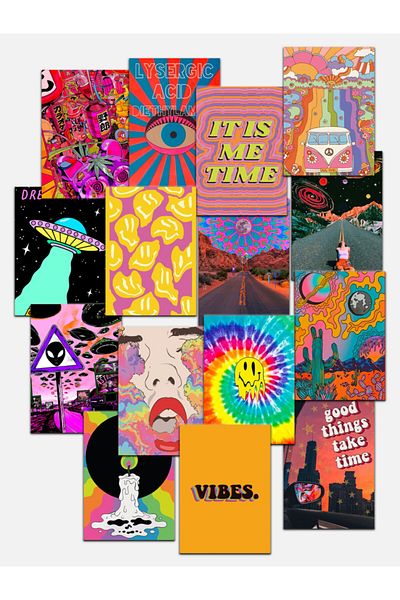 Postifull Indie Retro Poster Set - Διακοσμητικό κολάζ και δώρο χωρίς πλαίσιο