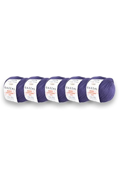 Gazzal Baby Cotton 25 gr Amigurumi Punch 5 Pack Πλεκτό κορδόνι χειρός (3440)
