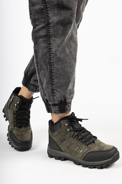 Raff Unisex αδιάβροχες γούνινες μπότες με κορδόνια
