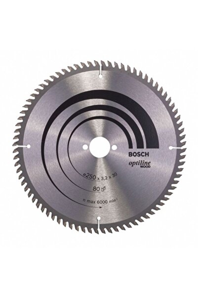 Bosch Optiline Wood 250*30 Mm 80 Diş Daire Testere Bıçağı