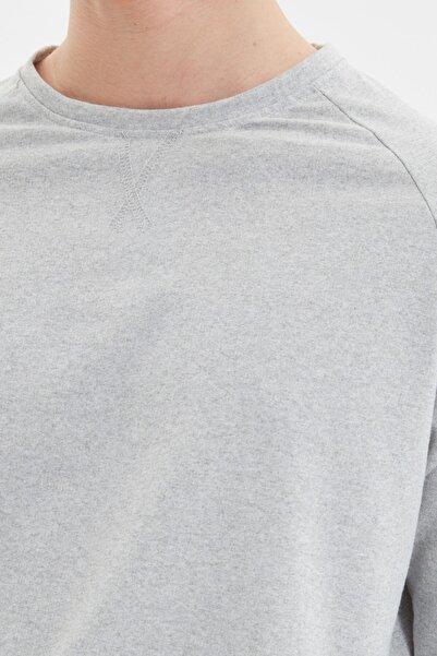 Kolekcia Trendyol Súprava sivého pyžama Regular Fit - TMNAW22PT0510