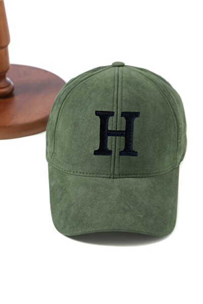 ŞapkaMania Șapcă neagră din piele intoarsa H