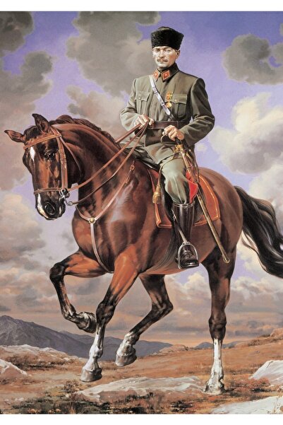 Rölyef Sanat Evi Kâğıt Rölyef Poster - Atatürk Resimleri 35x50 10 Adet