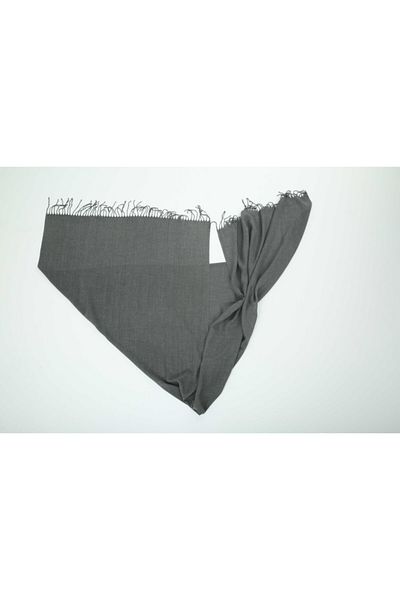 nazipek Cotton Viscose Smoked Pashmina Women's Shawl 180x70 Cm With Tassels High Quality 150 gr Pashmina