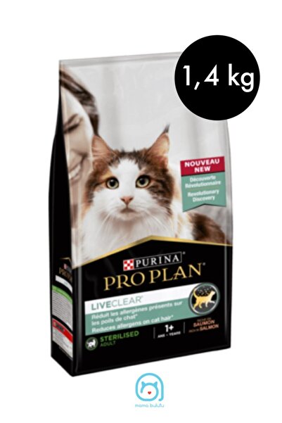 Pro Plan Liveclear Sterilised Somonlu Alerji Önleyici Kısırlaştırılmış Yetişkin Kedi Maması 1,4 Kg