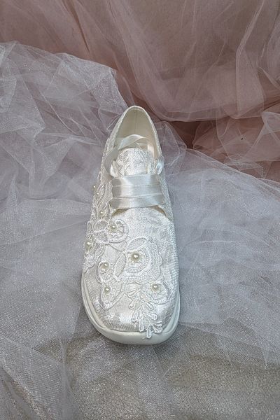 Berush Bride Seria 818 Pantofi de mireasa cu toc cu pană și mărgele