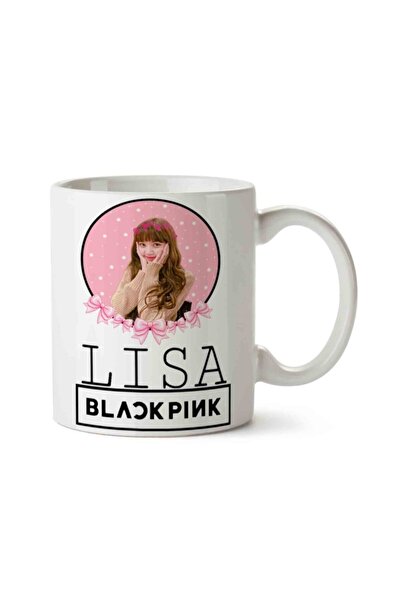 ART HEDİYE كوب بلاك بينك بلاك بينك ليزا مطبوع على الجانبين