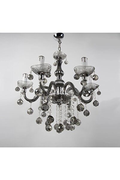 Mutlu Avize Salon,oturma,misafir,yatak Odası 6 Li Cam Kol Füme