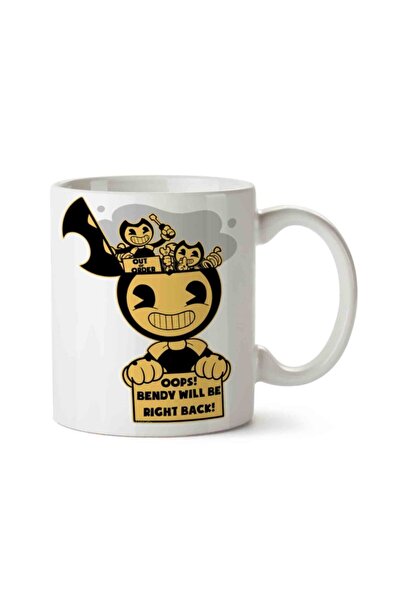 ART HEDİYE Bendy Will Be Right Back Two Sided Printed Mug