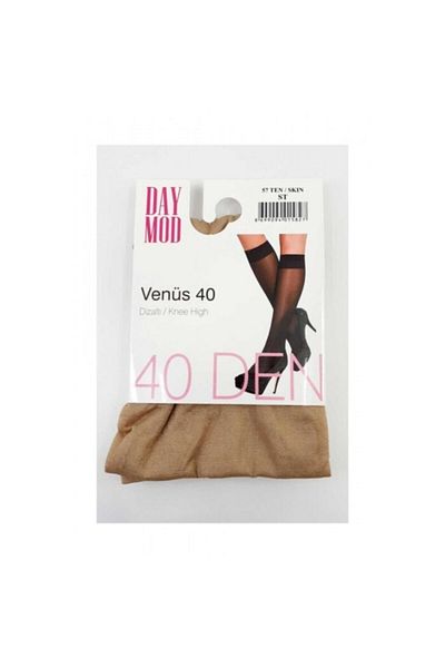 Daymod Venus 40 Knee Μήκος Μεσαίο Χοντρό Χρώμα Δέρματος 2 Τεμάχια Κάλτσες