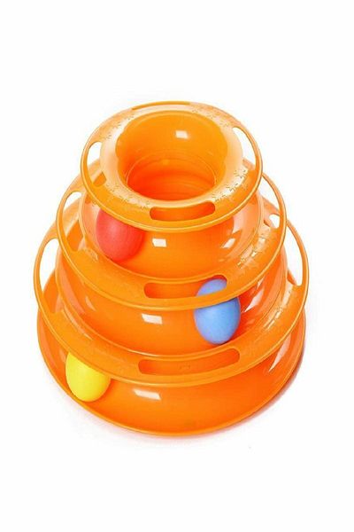 TİNEKE Round Cat Toy - Tower Of Tracks Bulk