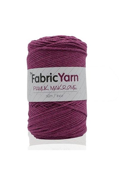The Fabric Yarn Plum Cotton Macrame Thin Rope