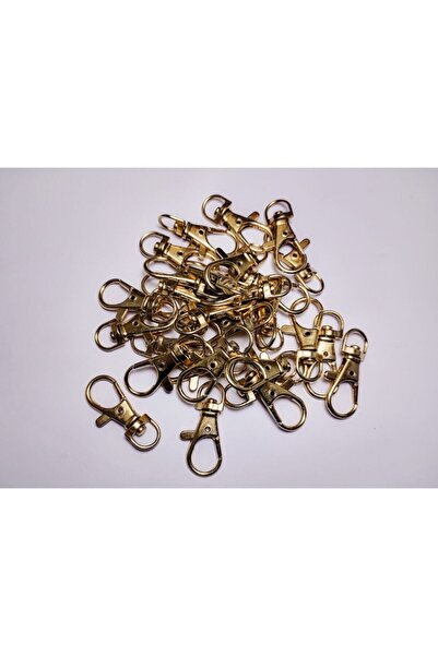 platin hediyelik inel pentru chei din metal de culoare galbenă paris macrame 50 buc