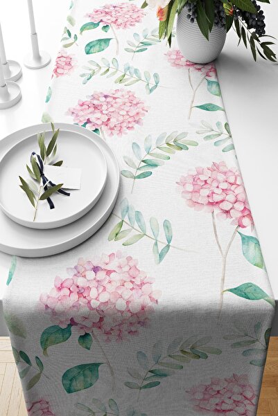 Nish & Royal زهرة الكوبية ذات الأوراق الخضراء مع خلفية بيضاء مطبوعة رقمية بتص...