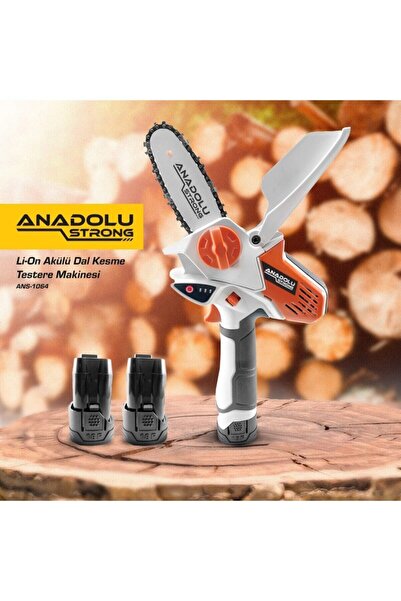 Anadolu Strong Ans-1064 çift Akülü Bakır Sarğılı Pratik Şarjlı Testere