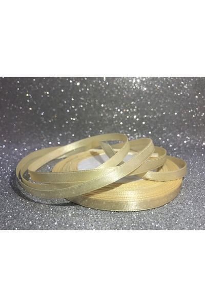 Deniz Party Store Σατέν Κορδέλα 6 mm 23 μέτρα (25 Yarda) 1 Κρέμα
