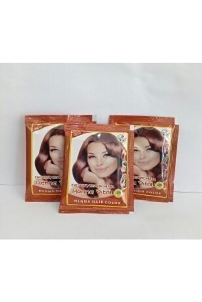 MR Henna Vital Hint Kınası Kestane Renk 10 Gr -3'lü