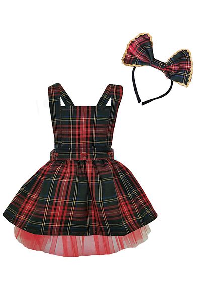 Shecco Babba Girl's Salopet Dress Tutu Crown Suit 1-10 Years Old Birthday Dress