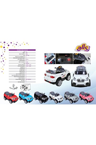 Aliş Toys Akülü Araba Bmw 12v Mavi