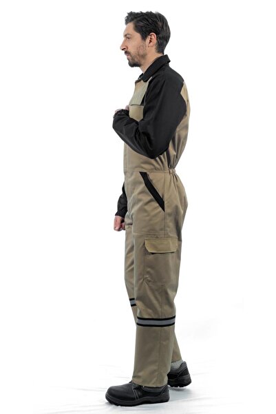 Şensel Φωτοανακλαστική φόρμα εργασίας, Μπεζ-μαύρο -55e2057- Στολή