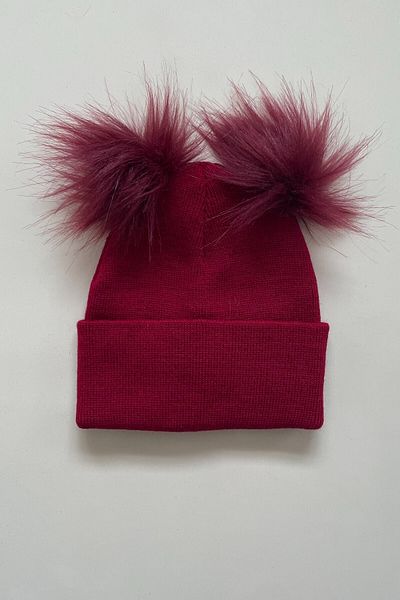 Vipfoni Double Pompom Girl's Beret