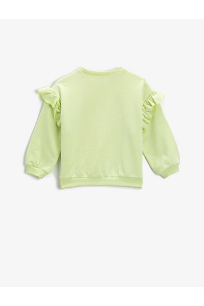 Koton Cotton Warner Bros Licensed Printed Sweatshirt Pistachio Green 2kmg19194ak