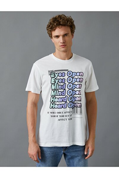 Koton Tričko s potiskem Slogan Bavlna