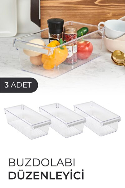 Vienev Primanova 3lü Buzdolabı Ve Dolap Içi Düzenleyici Kutu E27-1