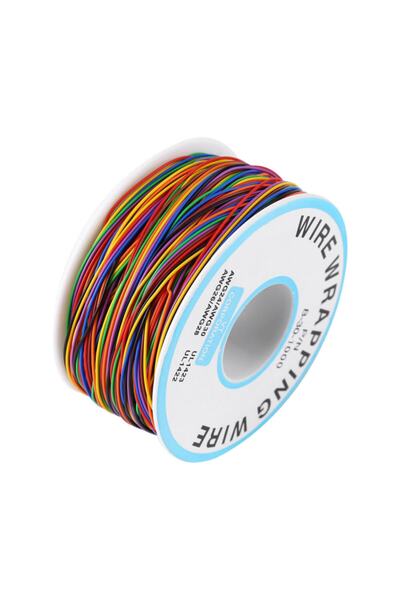 Alkatronik 280 Metre 8 Renk 0.25mm Tel Kalınlığı 30awg Makara Atlama Kablosu