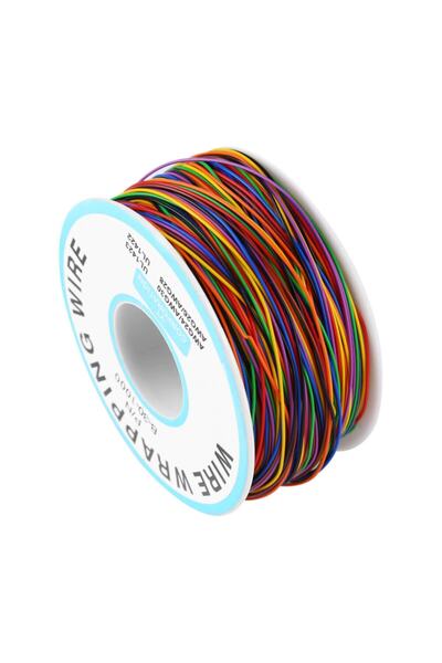 Alkatronik 280 Metre 8 Renk 0.25mm Tel Kalınlığı 30awg Makara Atlama Kablosu
