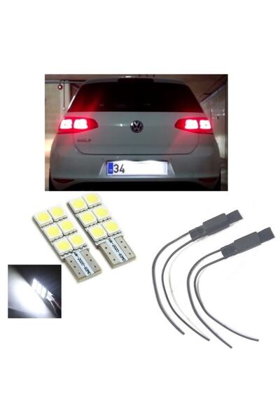 Fardoktoru Vw Golf 7 Beyaz Led Plaka Lambası Ampul Seti