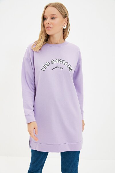 Trendyol Modest Sweatshirt - Purple - Regular
