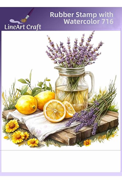 LİNEART Iron-On Rubon Transfer Printing for Wood & Fabric Transfer No:Rb716-3...