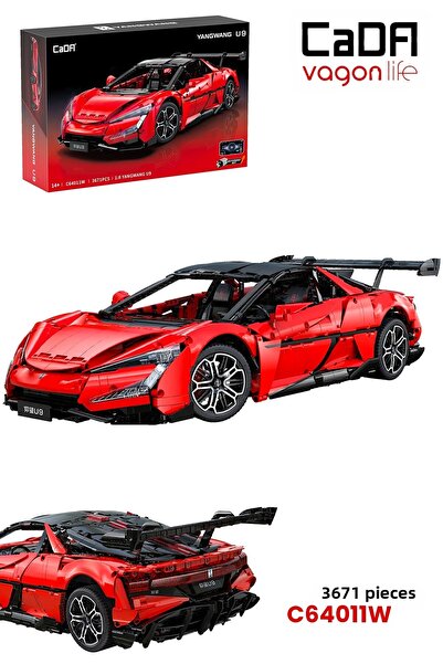 Vagonlife Cada 1:8 Yangwang U9 Supercar 3671 Parts Car Building Kit Mobile Ap...