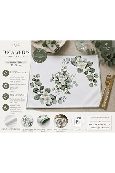 Sister Home Design Συλλογή Οκαλιπτούς με λουλουδάτο σχέδιο, ύφασμα αμερικάνικ...