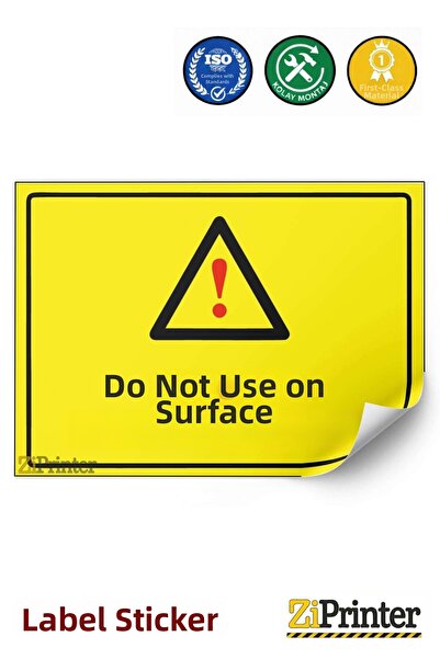ZiPrinter Counter Is Out of Use! Isg Warning Sign Sticker 15X21 cm