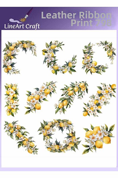 LİNEART Iron-On Rubon Transfer Printing for Wood & Fabric Transfer No:Rb798-3...